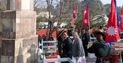  प्रधानमन्त्री कार्कीबाट सहिदप्रति श्रद्धाञ्जली अर्पण 